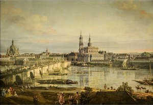 德累斯顿老城区 作者 贝尔纳多·贝洛托（Canaletto）
